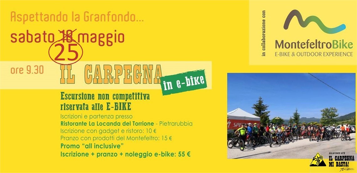 IL CARPEGNA MI BASTA IN E-BIKE: 25/05/2019 - Montefeltro Bike